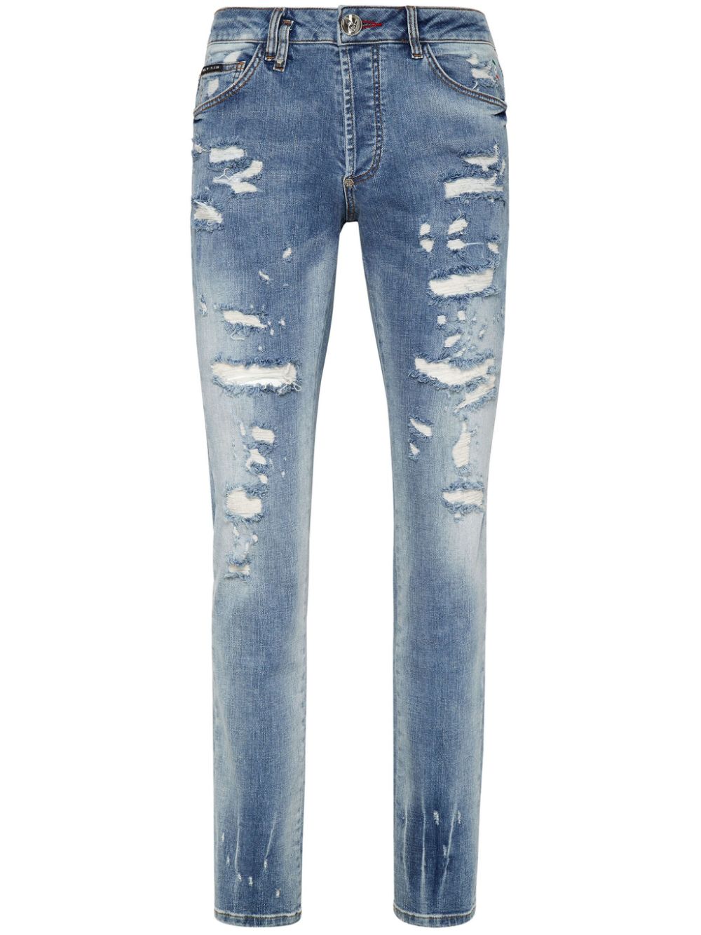 Philipp Plein Skinny-Jeans im Distressed-Look - Blau von Philipp Plein