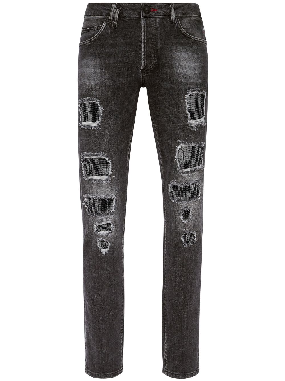 Philipp Plein Skinny-Jeans im Distressed-Look - Schwarz von Philipp Plein