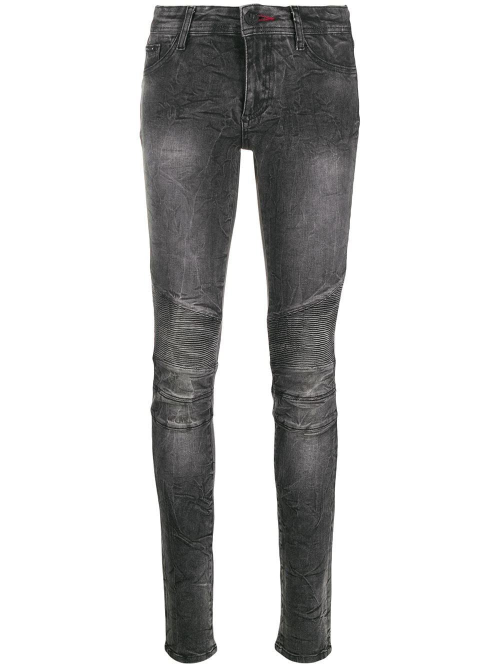 Philipp Plein Skinny-Jeans mit Acid-Wash-Optik - Schwarz von Philipp Plein