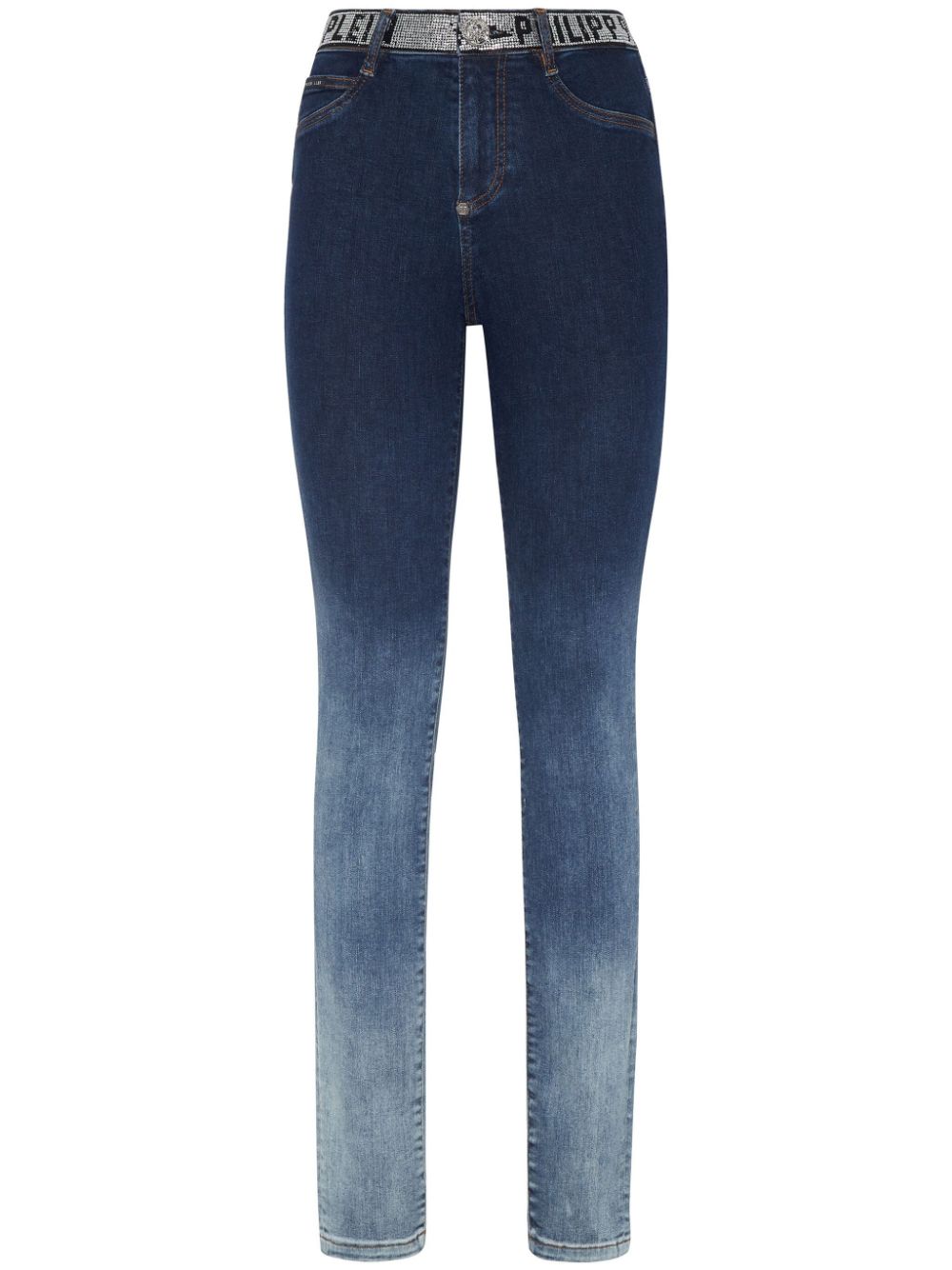 Philipp Plein Skinny-Jeans mit Kristallen - Blau von Philipp Plein