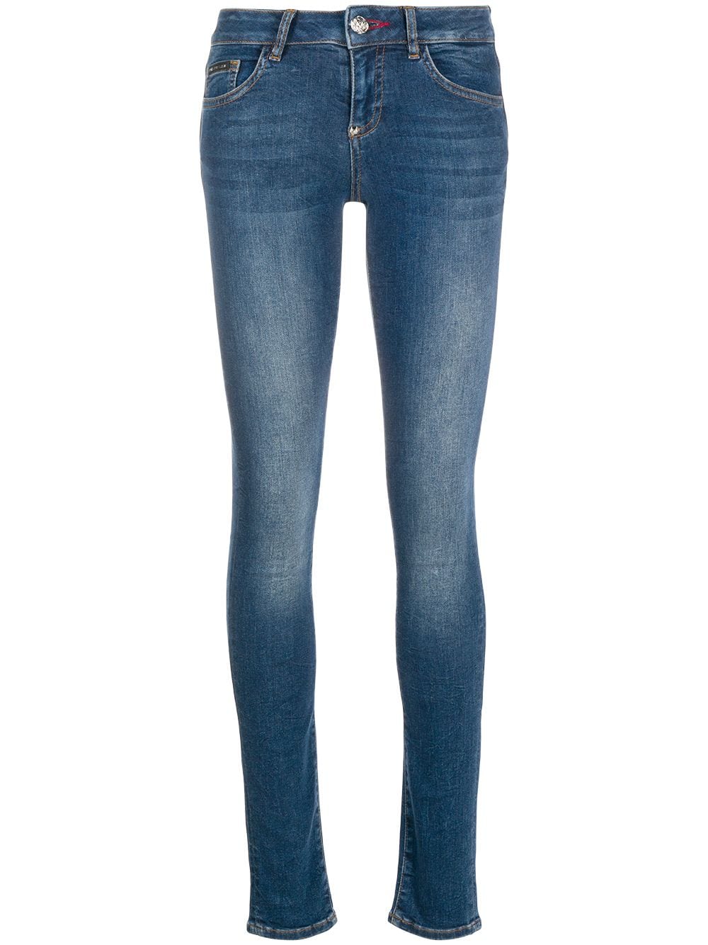 Philipp Plein Skinny-Jeans mit Kristallen - Blau von Philipp Plein