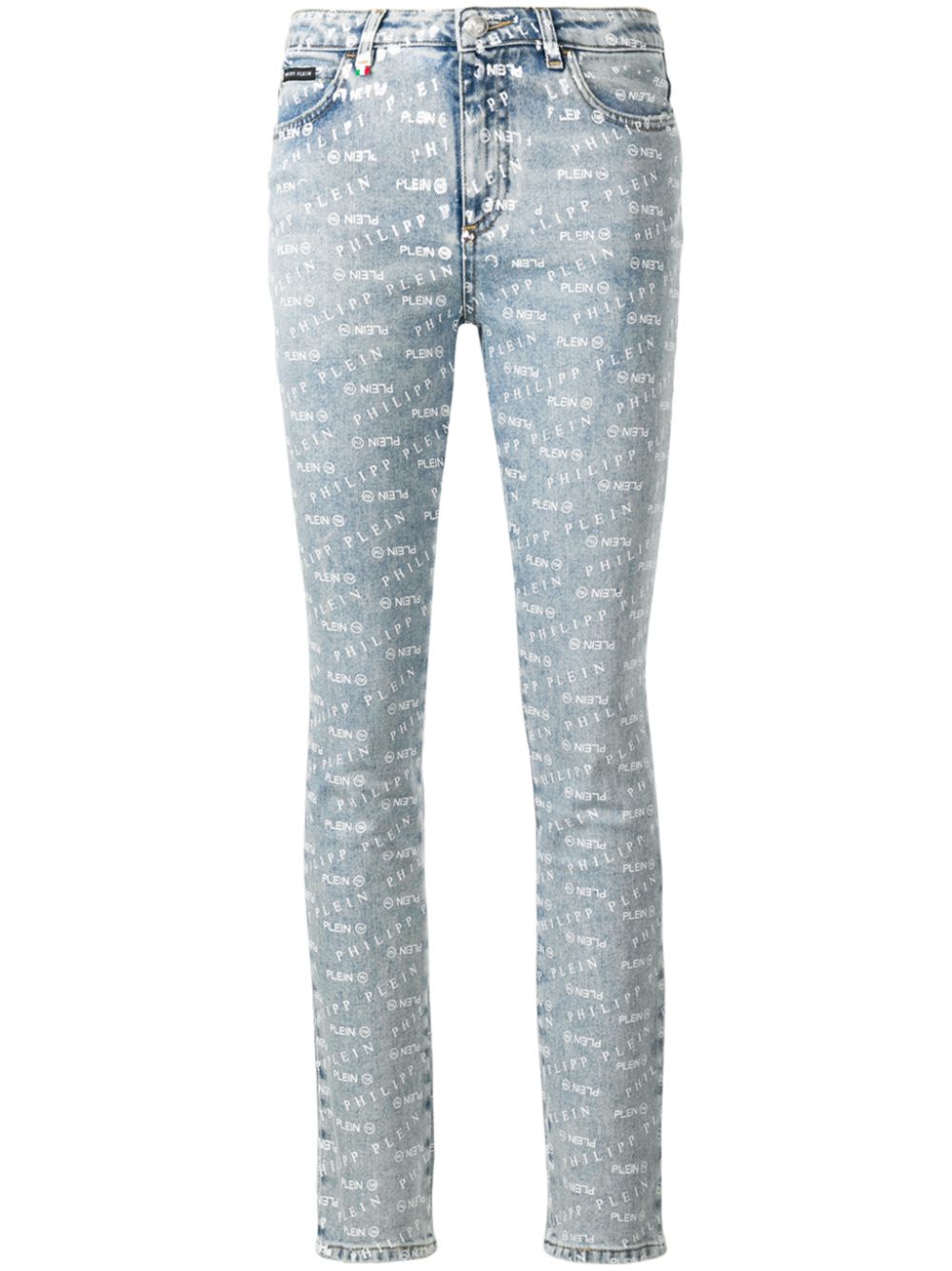 Philipp Plein Skinny-Jeans mit Logo-Print - Blau von Philipp Plein