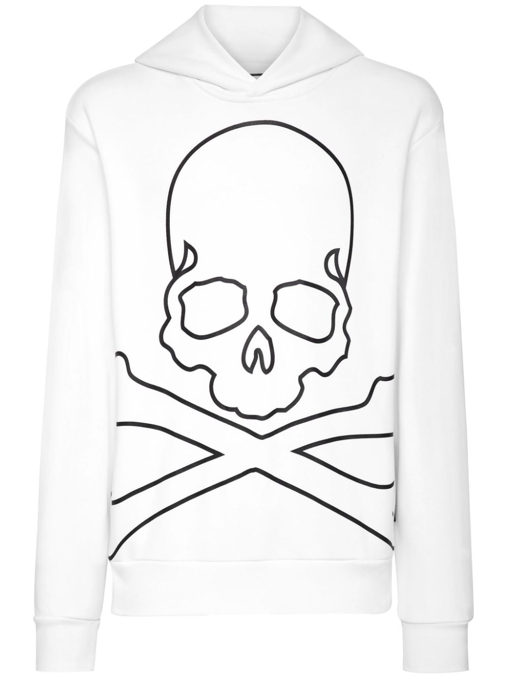 Philipp Plein Skull and Bones Hoodie - Weiß von Philipp Plein