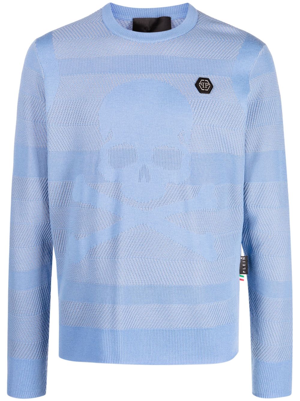 Philipp Plein Skull and Bones Pullover - Blau von Philipp Plein