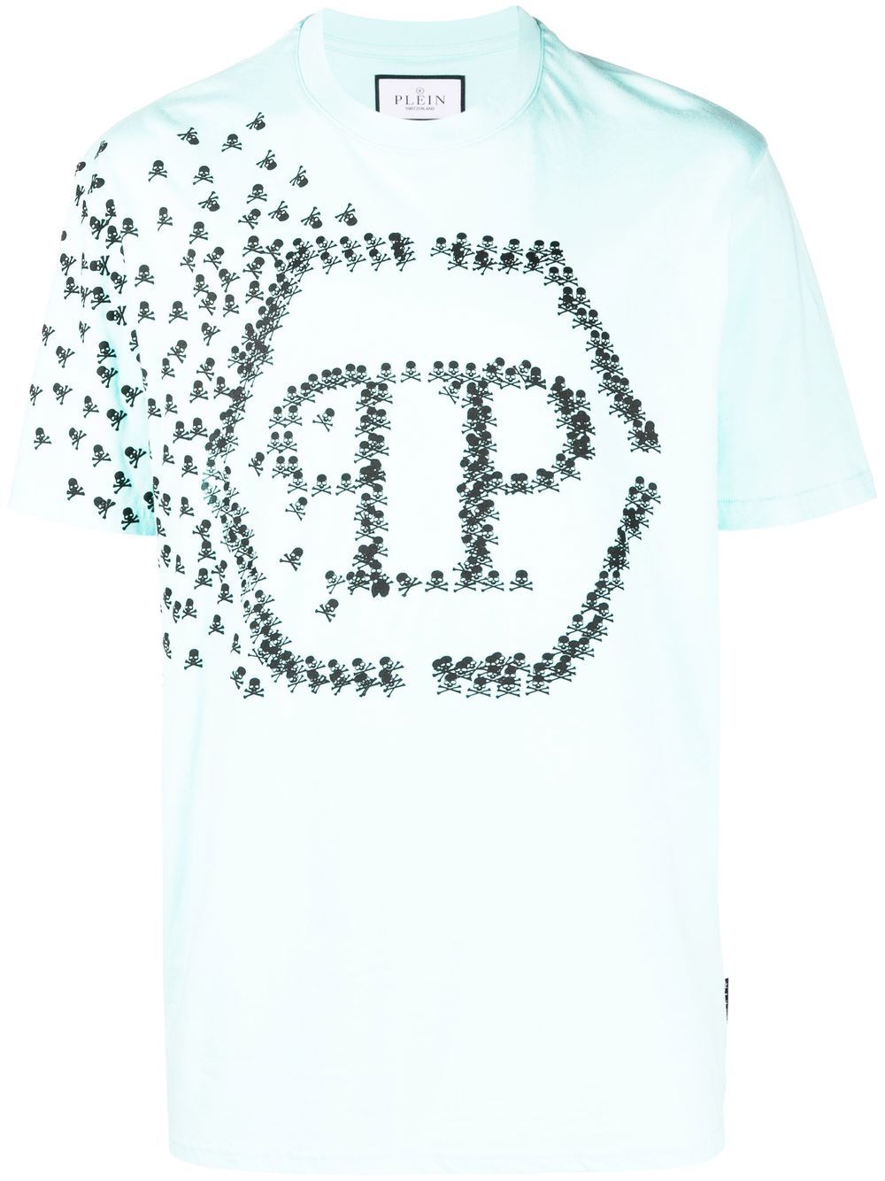 Philipp Plein Skull and Bones T-Shirt - Blau von Philipp Plein