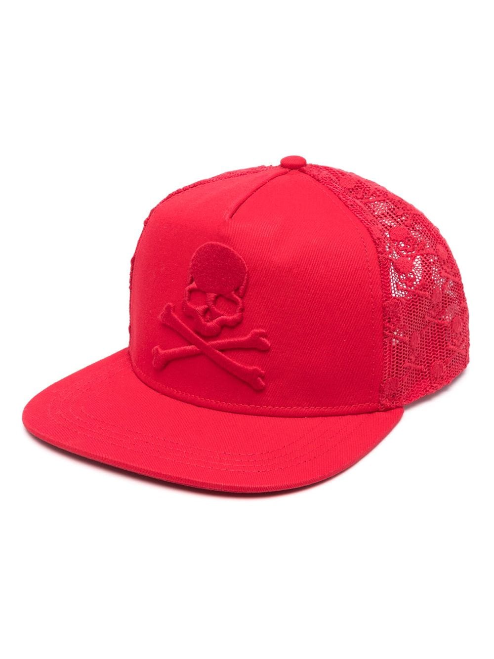 Philipp Plein Skull&Bones Baseballkappe - Rot von Philipp Plein