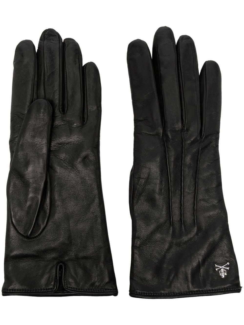 Philipp Plein Skull & Bones Handschuhe - Schwarz von Philipp Plein