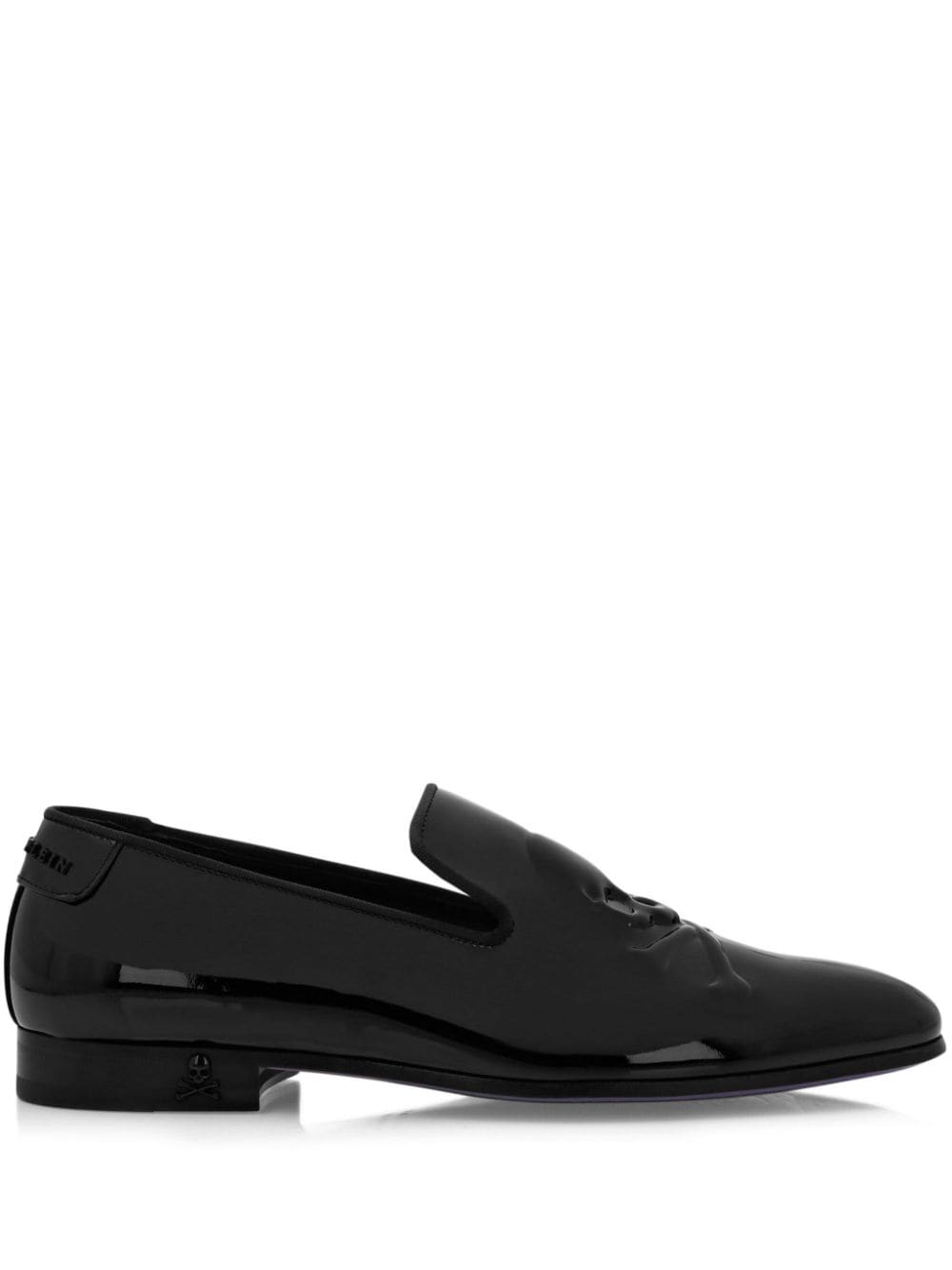 Philipp Plein Skull&Bones Loafer aus Lackleder - Schwarz von Philipp Plein