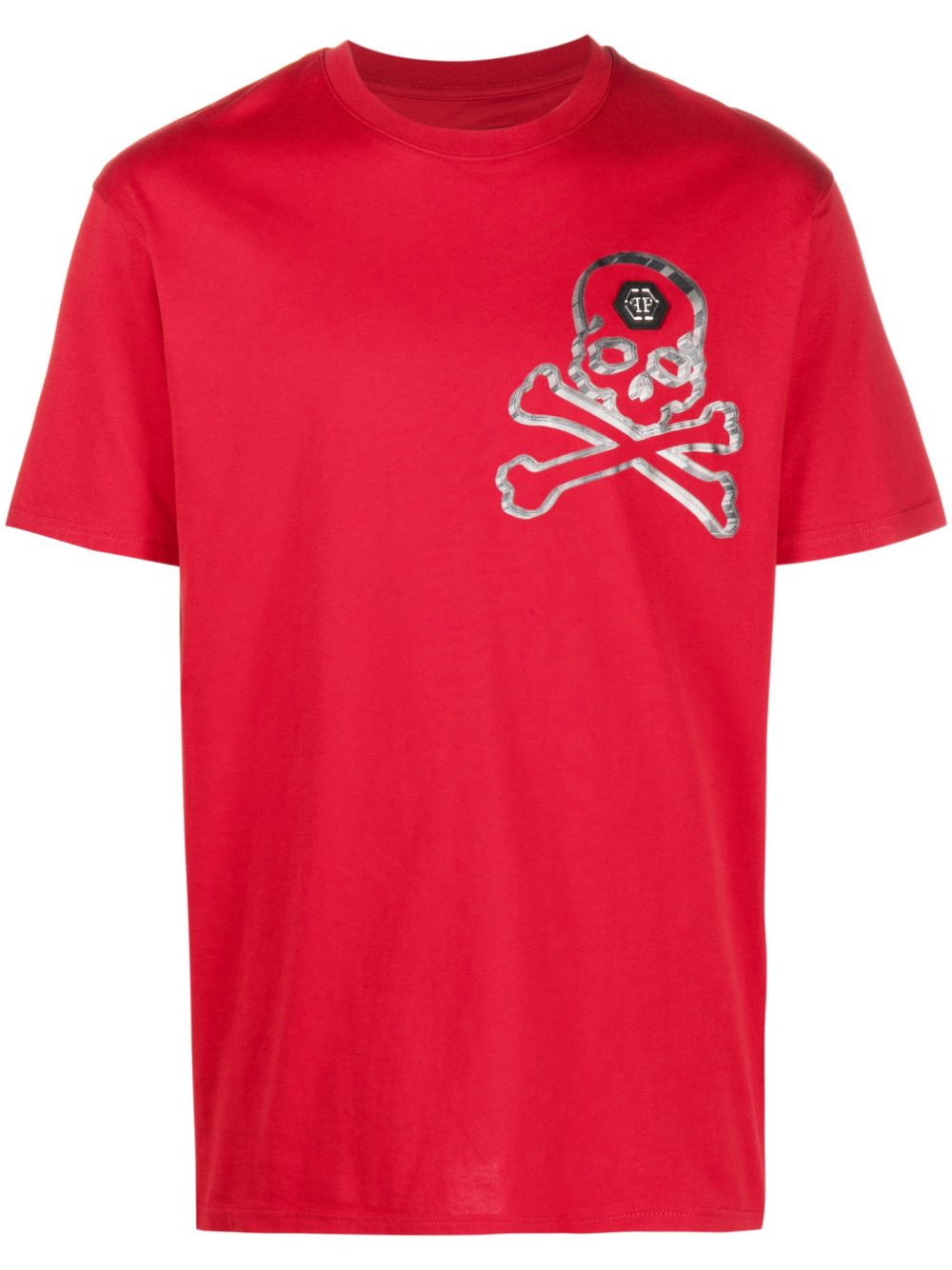 Philipp Plein Skull&Bones T-Shirt - Rot von Philipp Plein