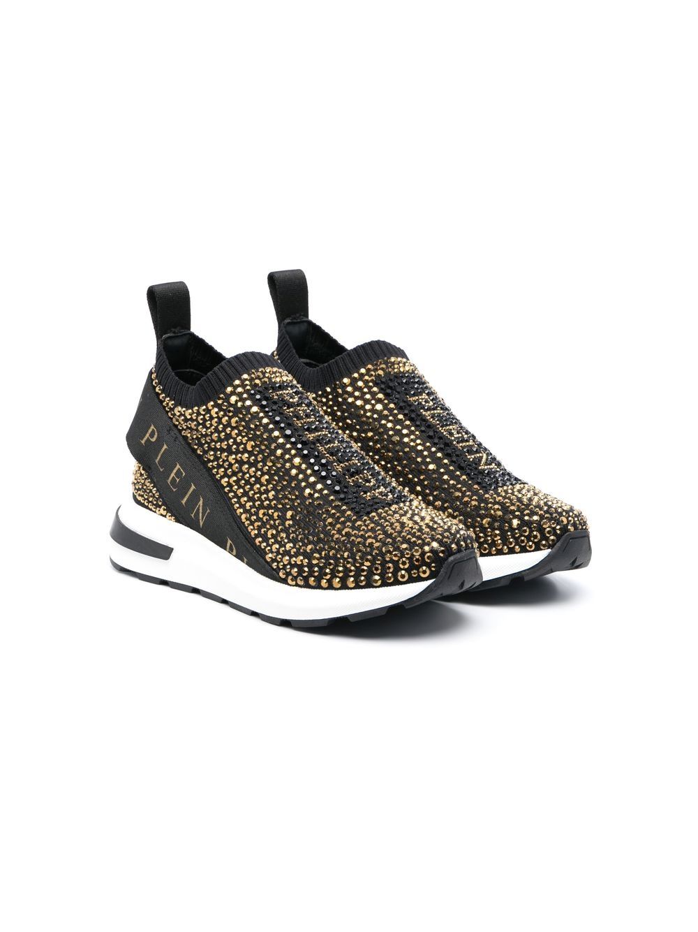 Philipp Plein Slip-On-Sneakers mit Logo - Schwarz von Philipp Plein