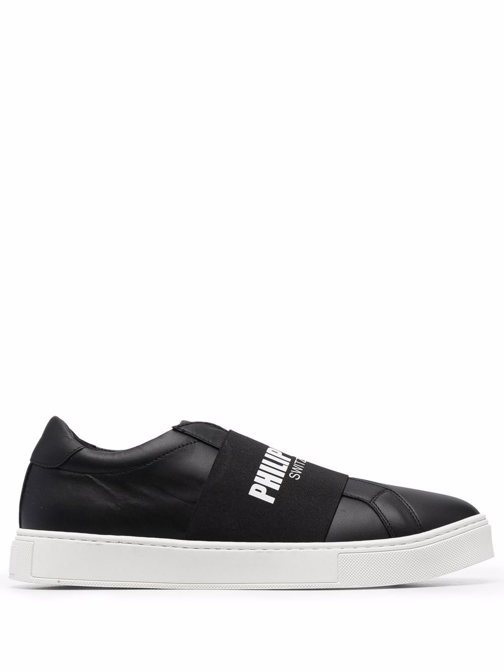 Philipp Plein Slip-On-Sneakers mit Logo - Schwarz von Philipp Plein