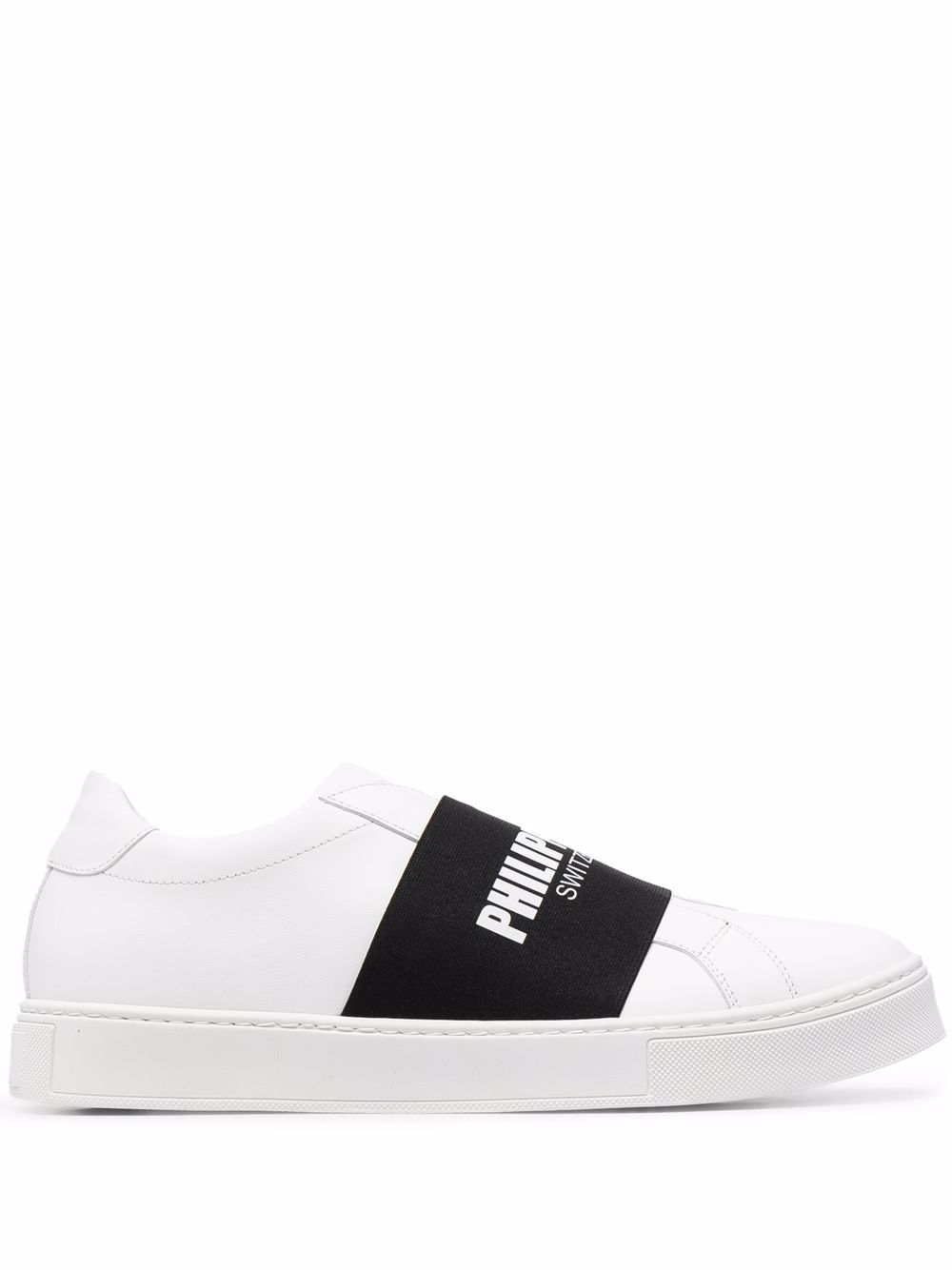 Philipp Plein Slip-On-Sneakers mit Logo - Weiß von Philipp Plein