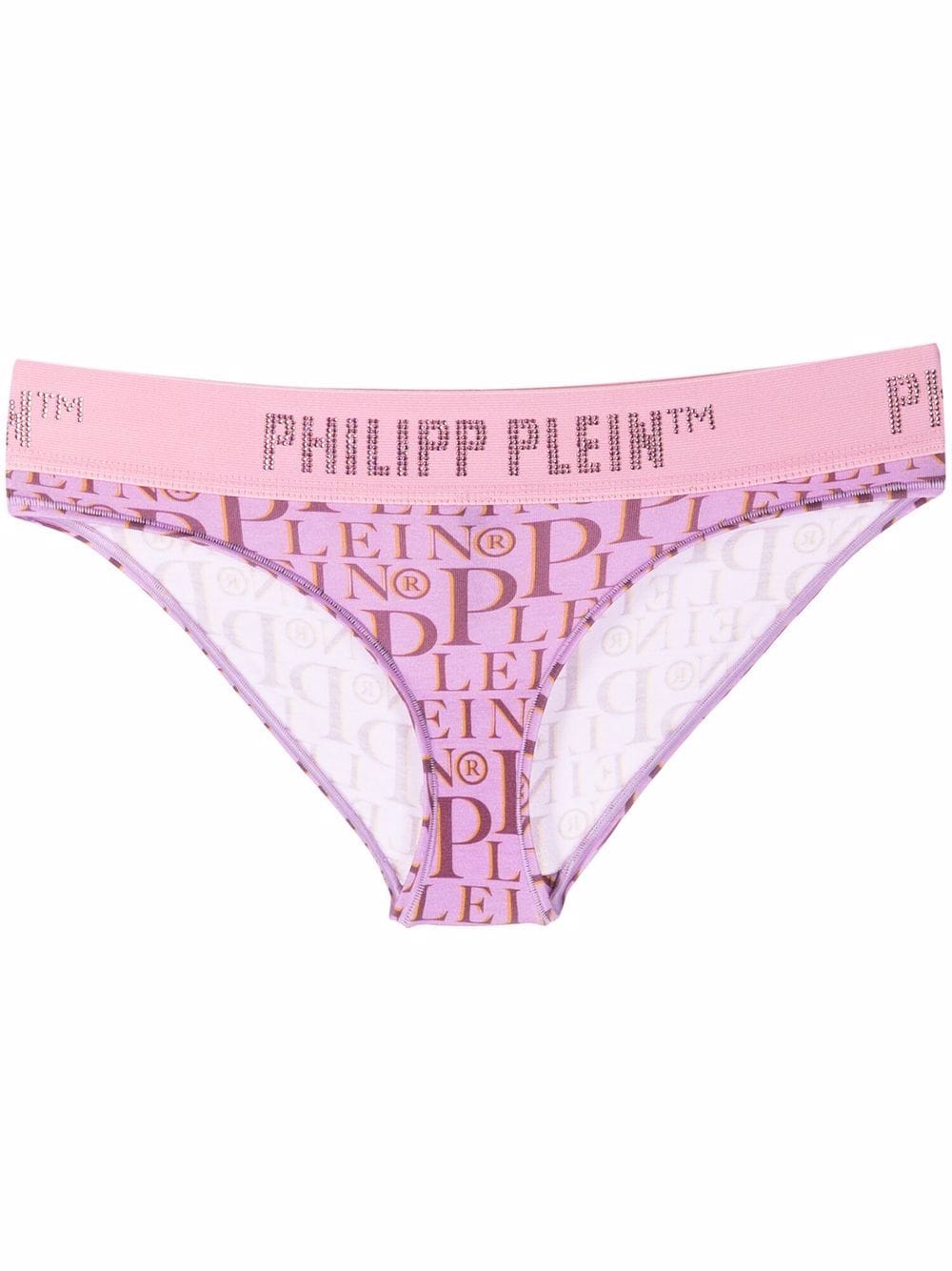 Philipp Plein Slip mit Print - Rosa von Philipp Plein