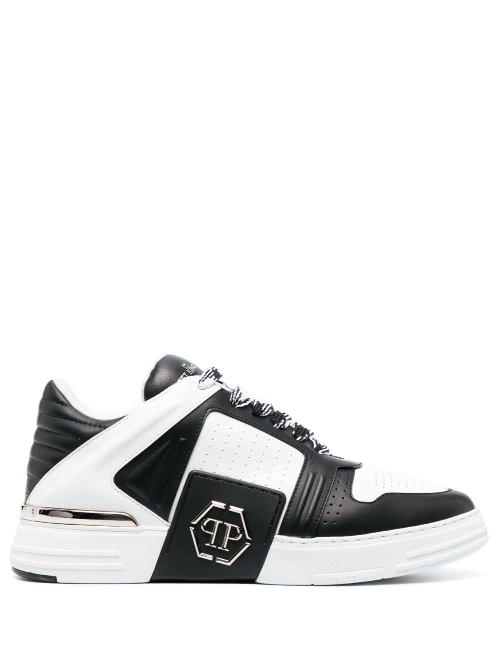 Philipp Plein Sneakers mit Logo-Patch - Schwarz von Philipp Plein