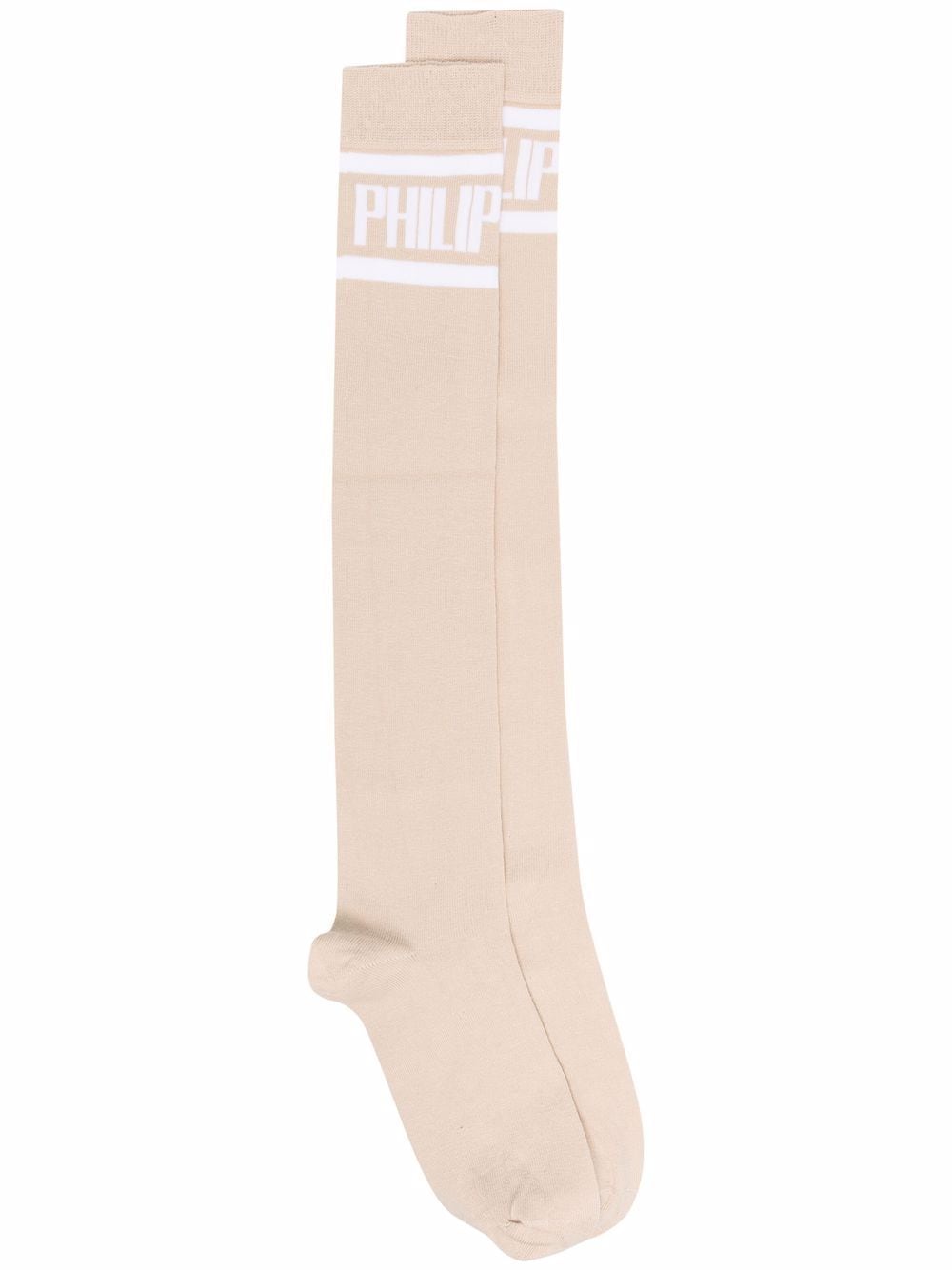 Philipp Plein Socken mit Logo-Print - Nude von Philipp Plein