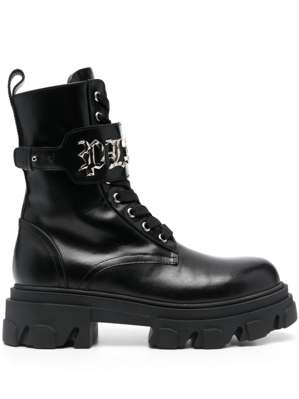 Philipp Plein Stiefel im Military-Look - Schwarz von Philipp Plein