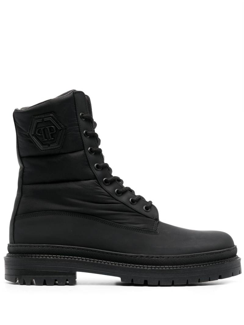 Philipp Plein Stiefel mit Logo-Prägung - Schwarz von Philipp Plein