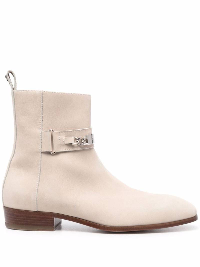 Philipp Plein Stiefel mit Logo-Schild - Nude von Philipp Plein