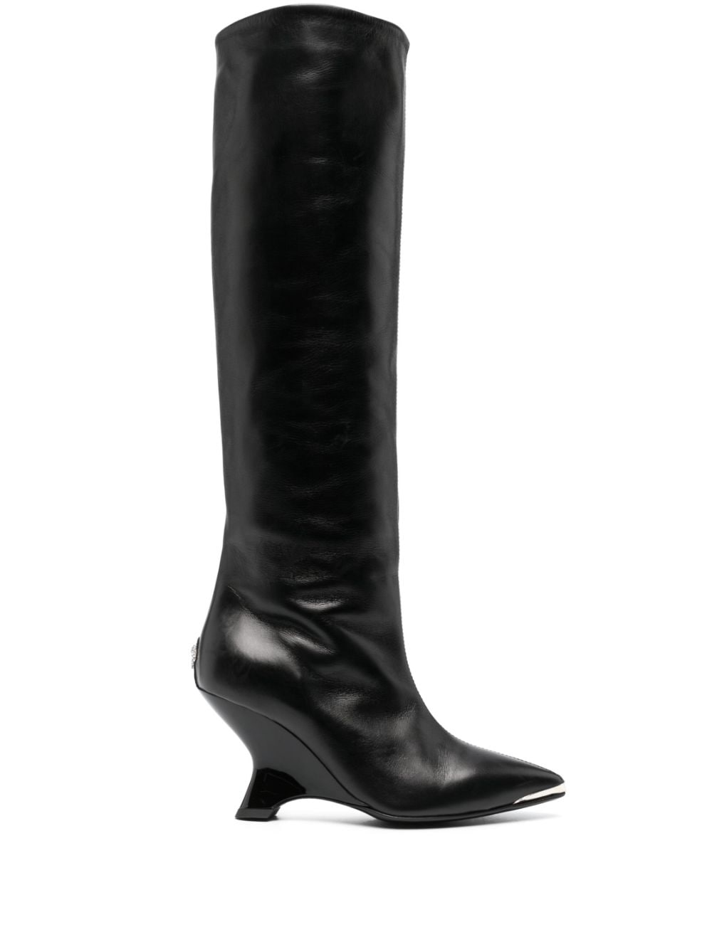 Philipp Plein Stiefel mit definiertem Absatz 90mm - Schwarz von Philipp Plein