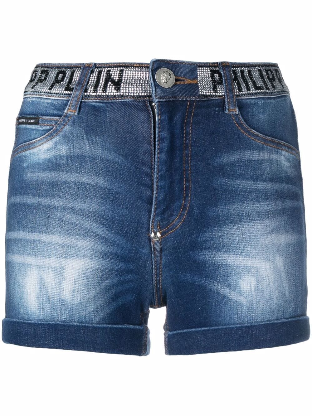 Philipp Plein Stones Shorts - Blau von Philipp Plein