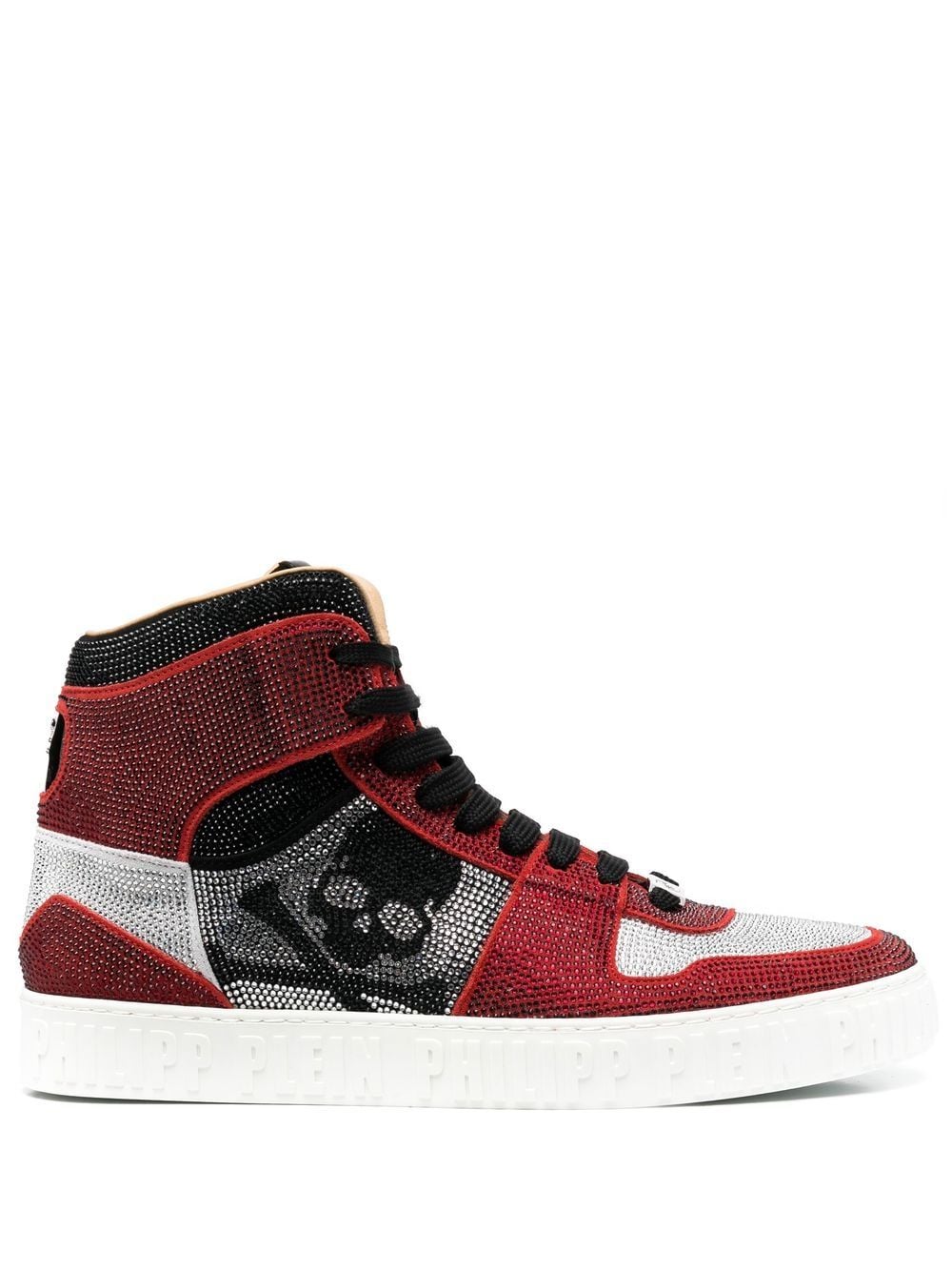 Philipp Plein High-Top-Sneakers mit Kristallen - Schwarz von Philipp Plein