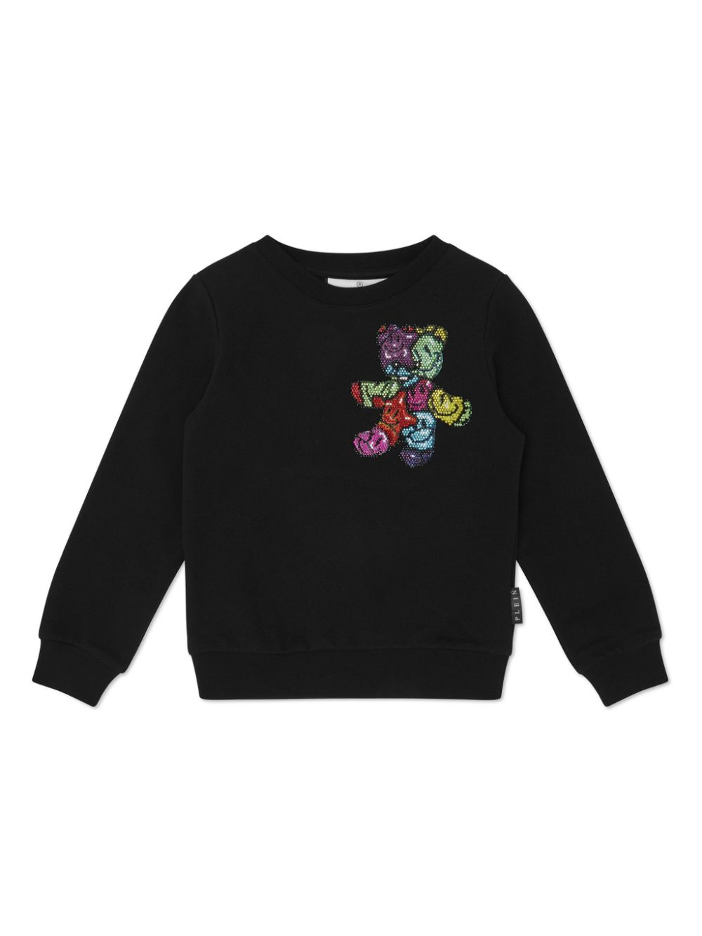 Philipp Plein Junior Sweatshirt mit Kristallen - Schwarz von Philipp Plein Junior