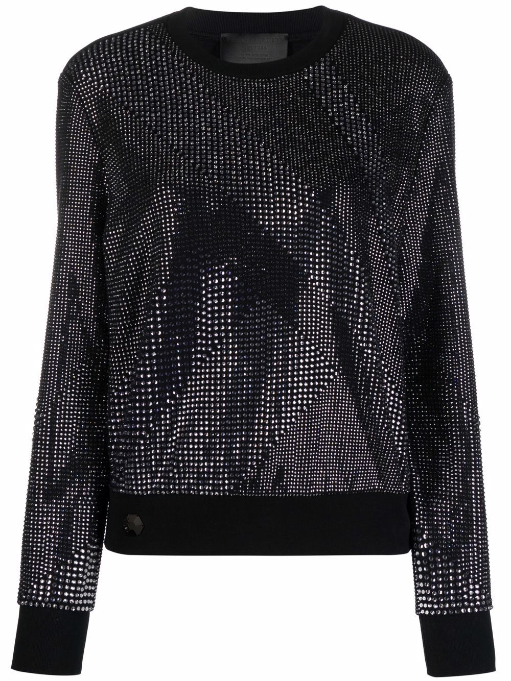 Philipp Plein Sweatshirt mit Kristallen - Schwarz von Philipp Plein