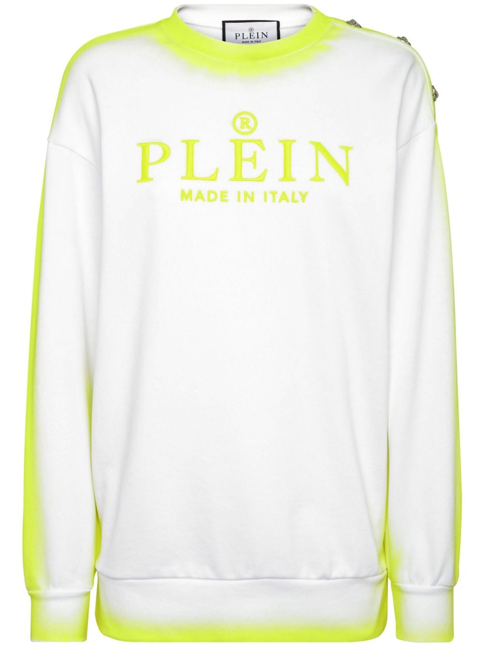 Philipp Plein Sweatshirt mit Logo-Stickerei - Weiß von Philipp Plein