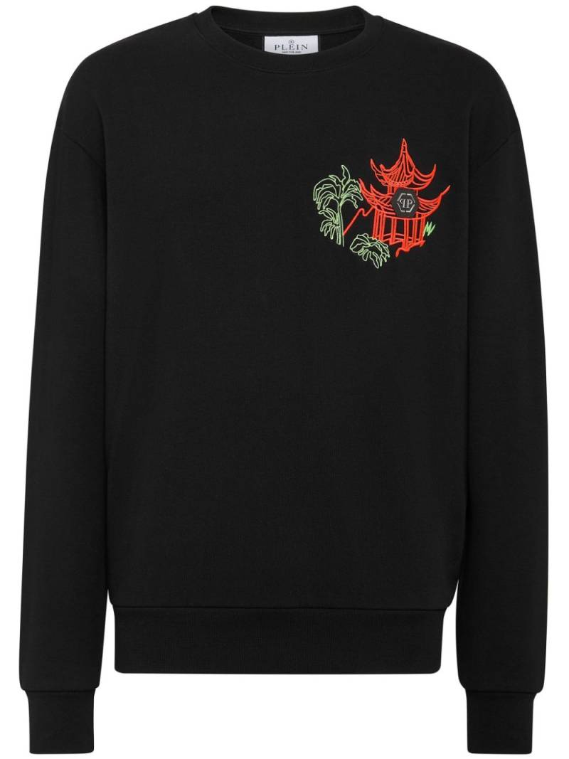 Philipp Plein Sweatshirt mit Logo-Verzierung - Schwarz von Philipp Plein