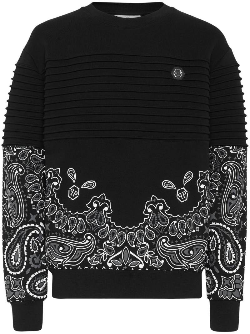 Philipp Plein Sweatshirt mit Paisley-Print - Schwarz von Philipp Plein