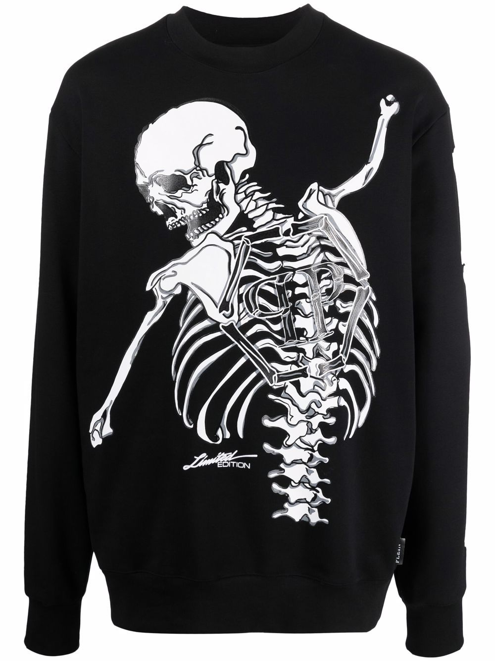 Philipp Plein Sweatshirt mit Skelett-Print - Schwarz von Philipp Plein