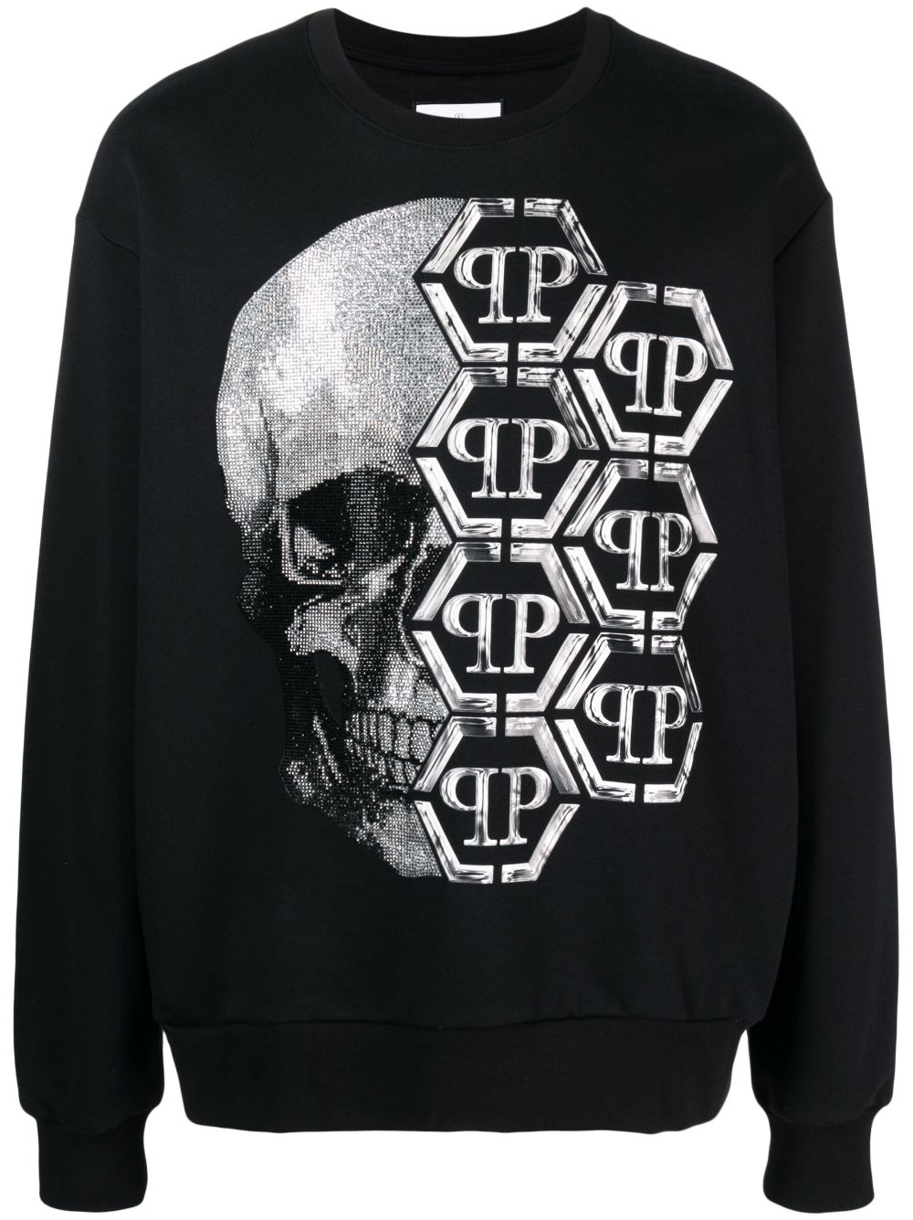 Philipp Plein Sweatshirt mit Totenkopf-Print - Schwarz von Philipp Plein