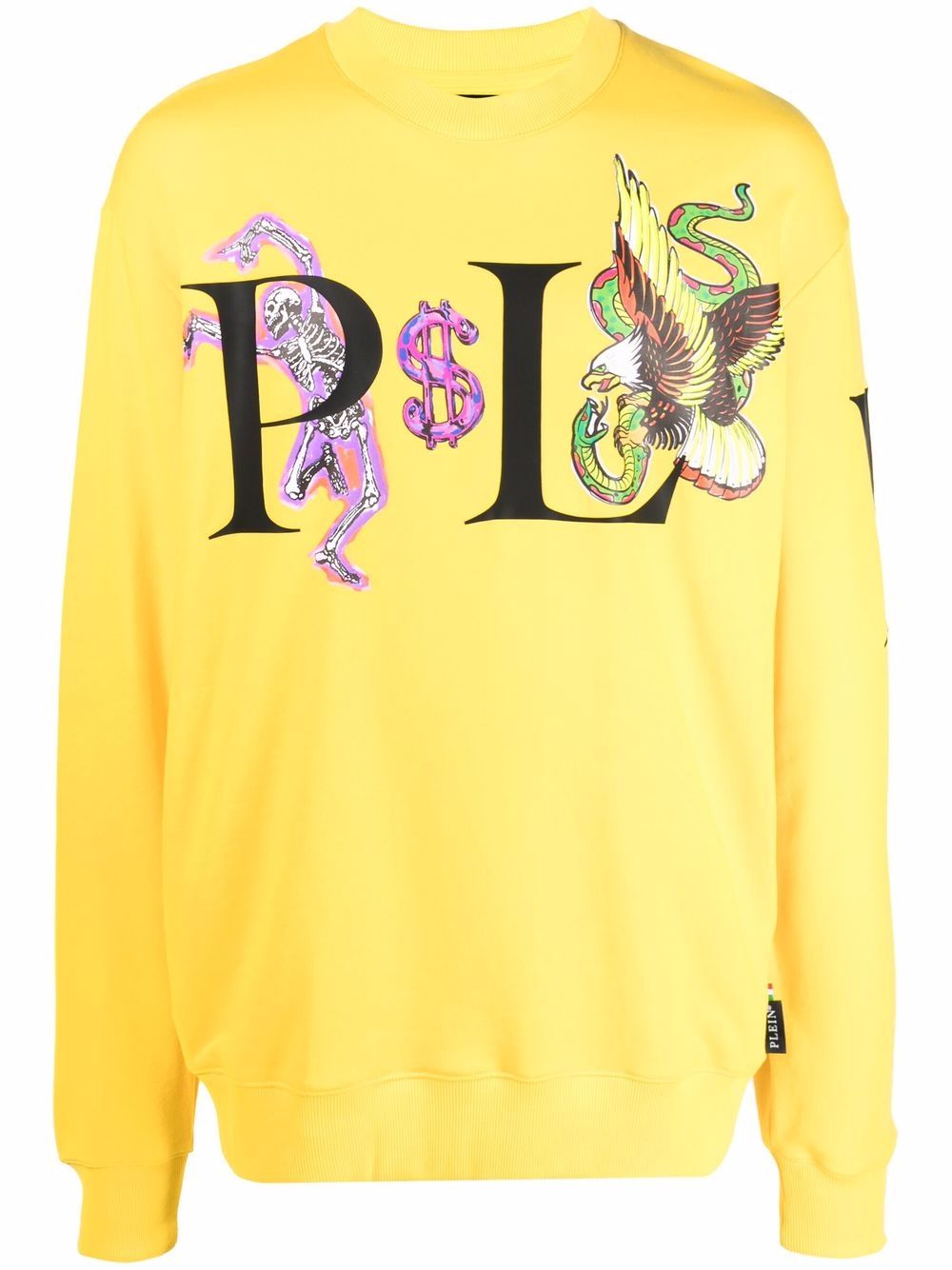 Philipp Plein Sweatshirt mit grafischem Print - Gelb von Philipp Plein