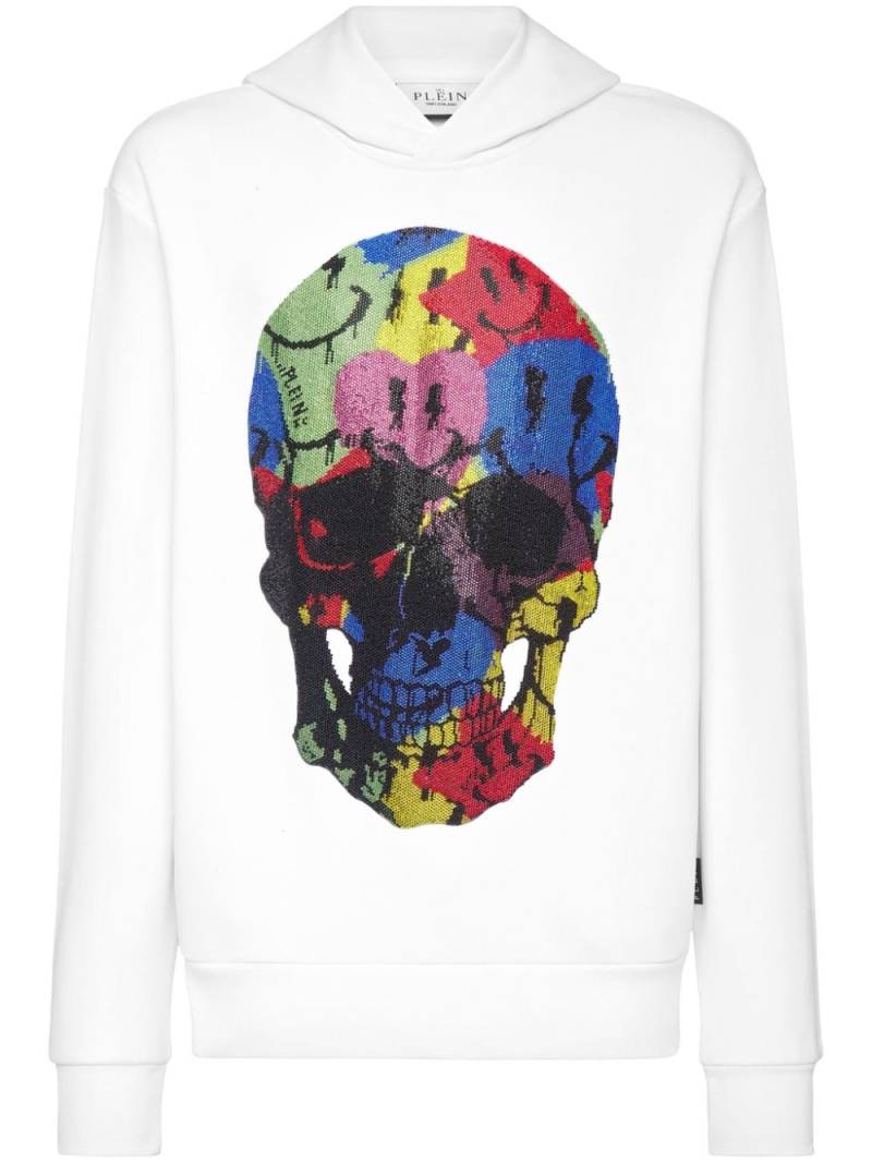 Philipp Plein Sweatshirt mit verziertem Totenkopf - Weiß von Philipp Plein