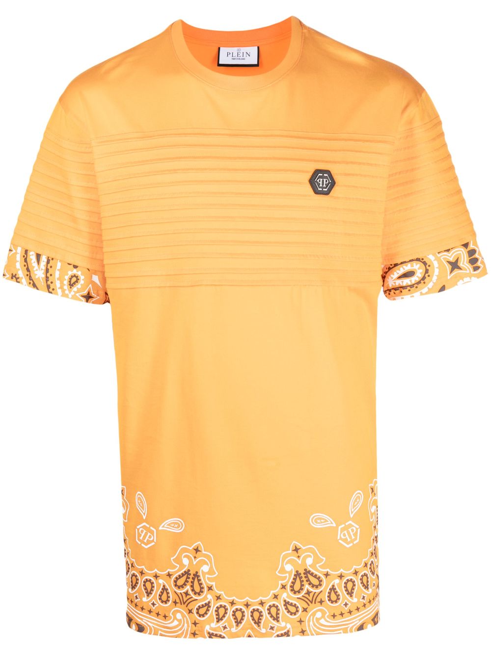 Philipp Plein T-Shirt mit Bandana-Print - Orange von Philipp Plein