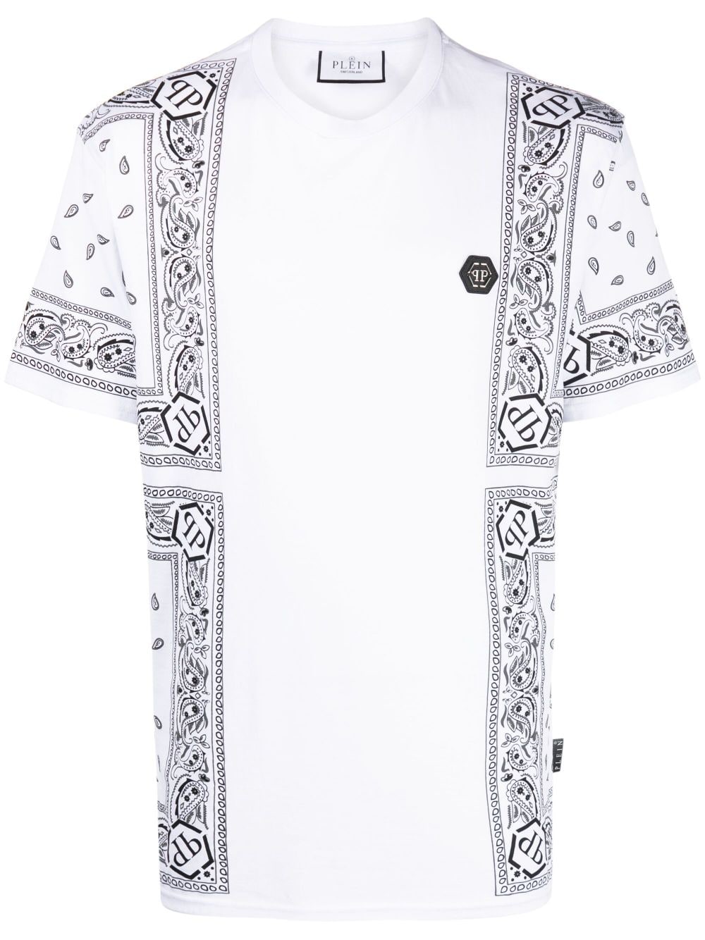 Philipp Plein T-Shirt mit Bandana-Print - Weiß von Philipp Plein