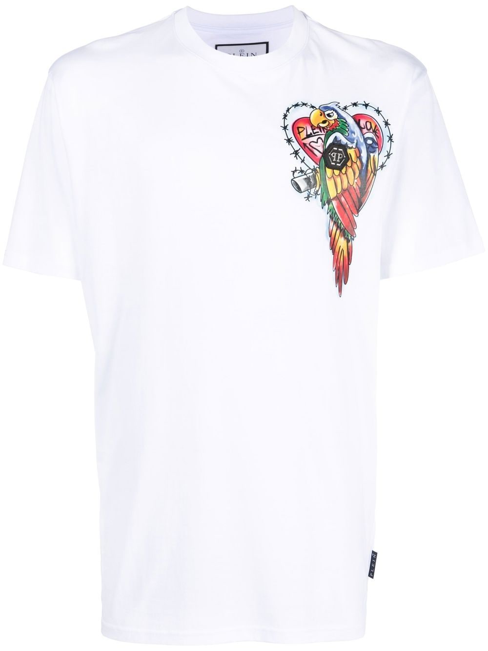 Philipp Plein T-Shirt mit Hawaii-Print - Weiß von Philipp Plein