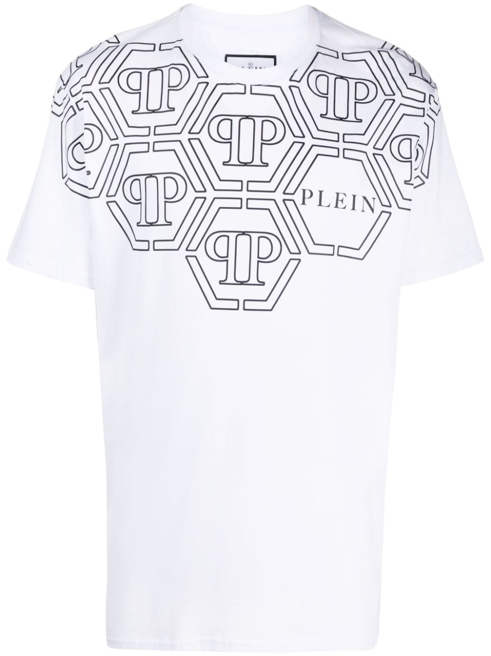 Philipp Plein T-Shirt mit Hexagon-Print - Weiß von Philipp Plein