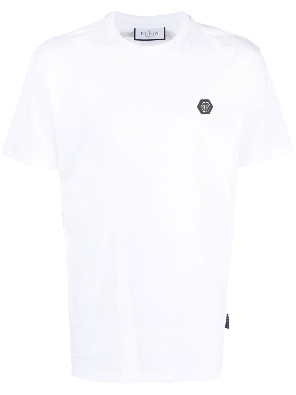 Philipp Plein T-Shirt mit Logo-Patch - Weiß von Philipp Plein