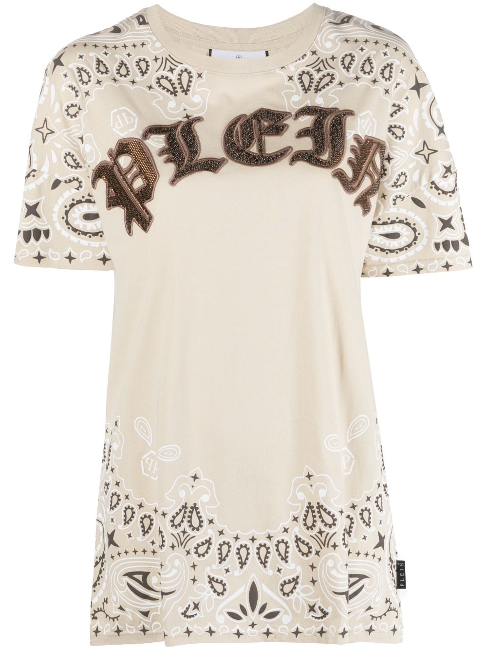 Philipp Plein T-Shirt mit Strass - Nude von Philipp Plein