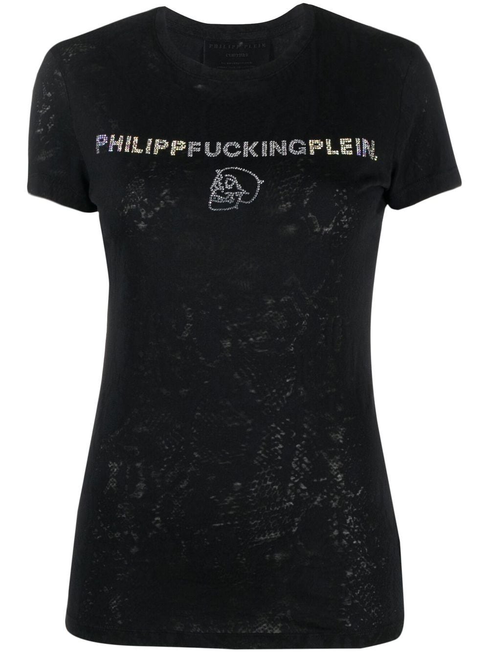 Philipp Plein T-Shirt mit Strass - Schwarz von Philipp Plein