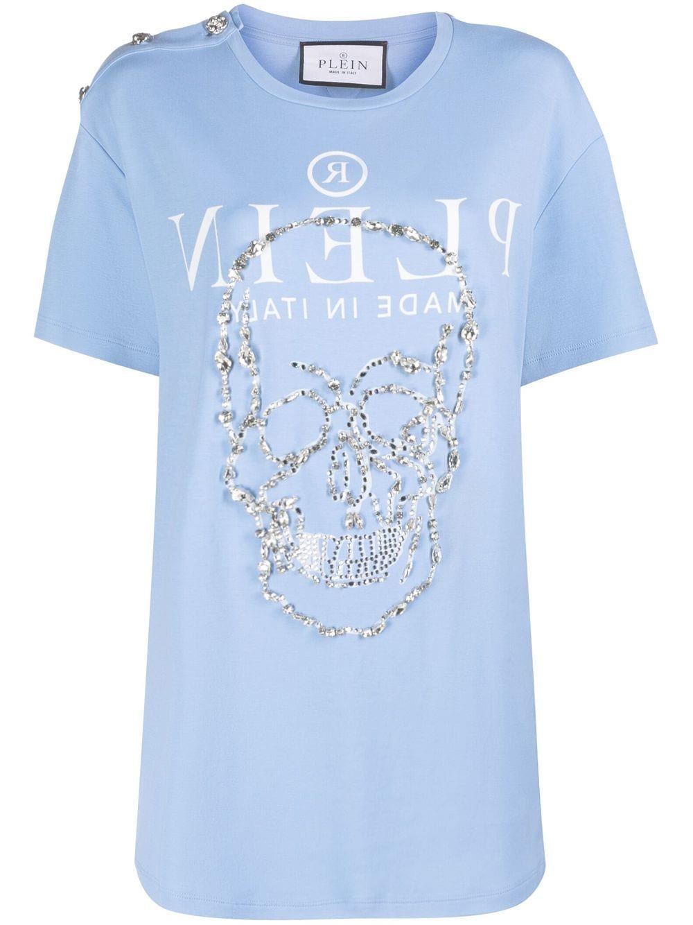 Philipp Plein T-Shirt mit Totenkopf - Blau von Philipp Plein