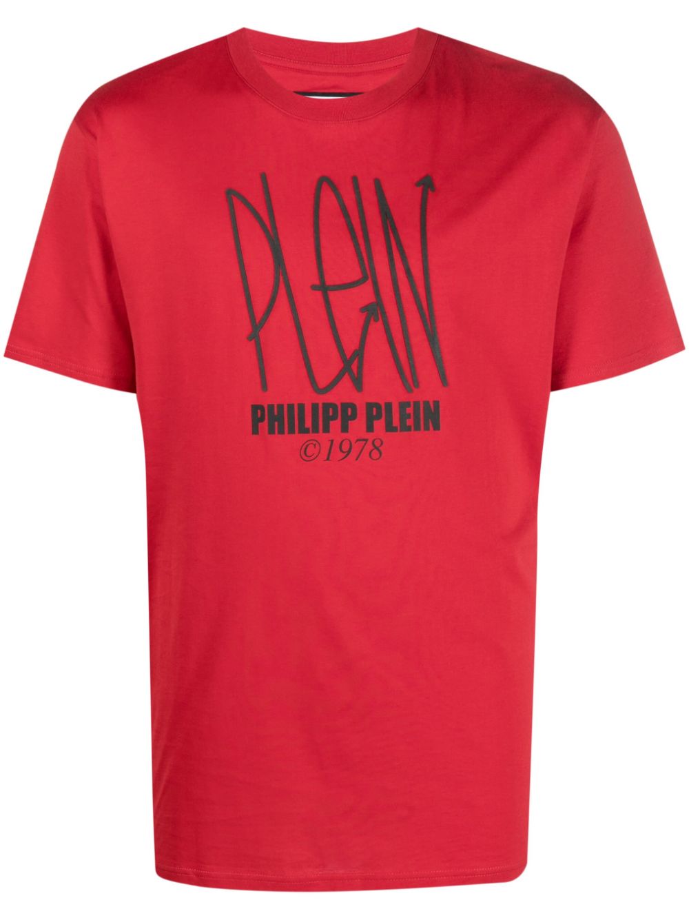 Philipp Plein T-Shirt mit Totenkopf - Rot von Philipp Plein