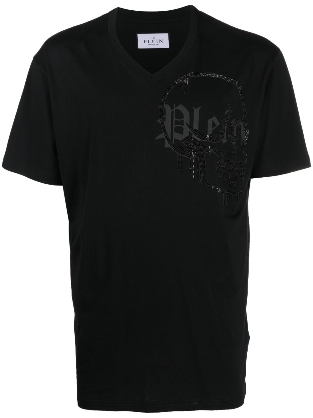 Philipp Plein T-Shirt mit V-Ausschnitt - Schwarz von Philipp Plein