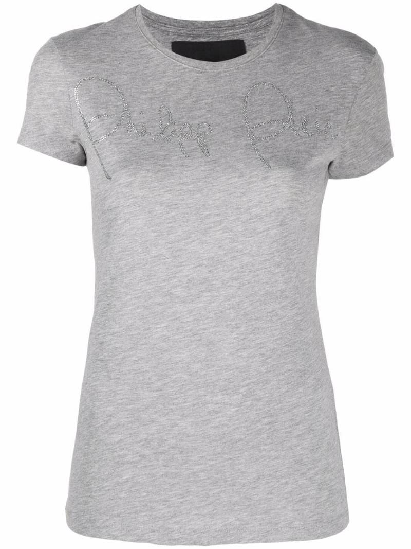 Philipp Plein T-Shirt mit rundem Ausschnitt - Grau von Philipp Plein