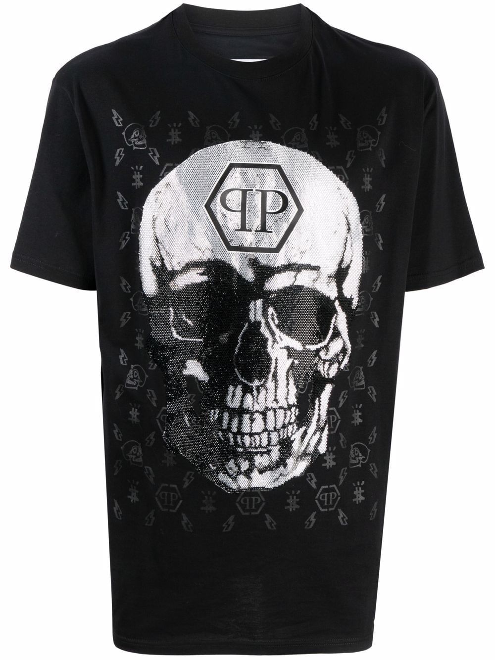 Philipp Plein T-Shirt mit verziertem Totenkopf - Schwarz von Philipp Plein