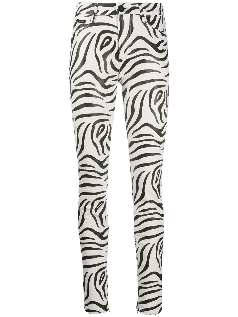 Philipp Plein Taillenhose mit Zebra-Print - Weiß von Philipp Plein