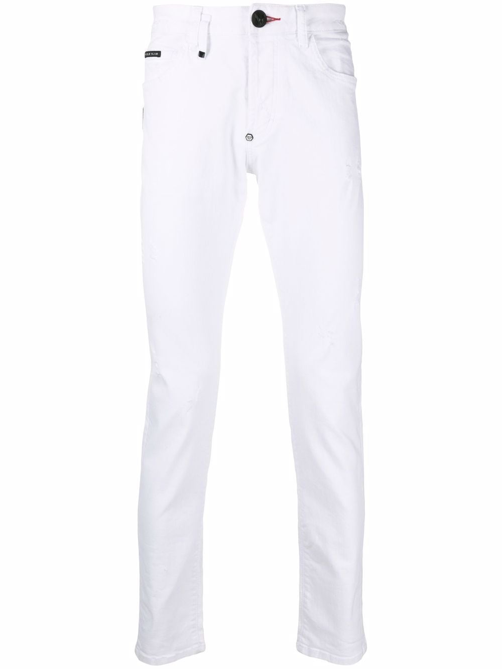 Philipp Plein Tief sitzende Slim-Fit-Jeans - Weiß von Philipp Plein