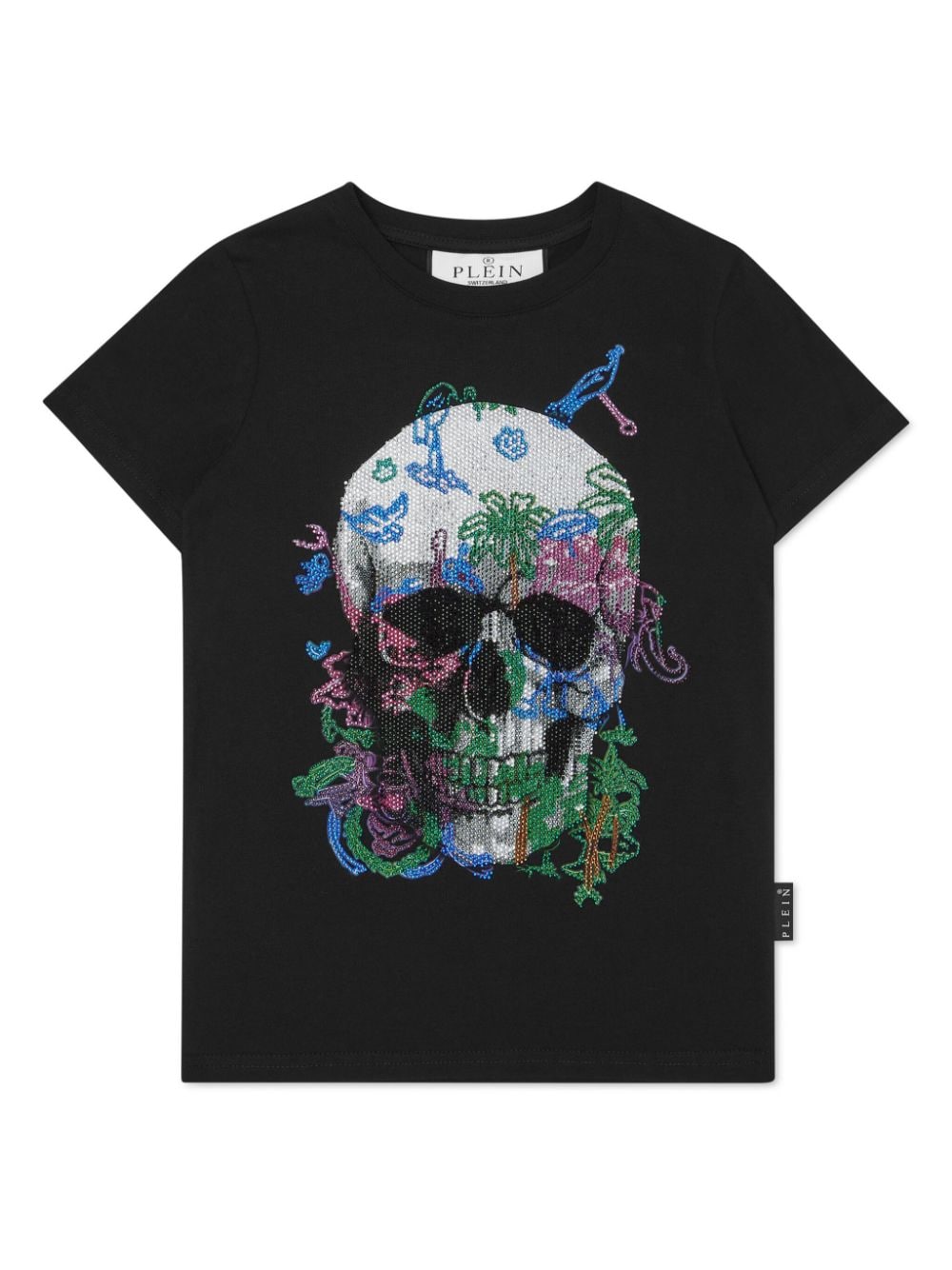 Philipp Plein Totenkopf-T-Shirt mit Kristallverzierung - Schwarz von Philipp Plein