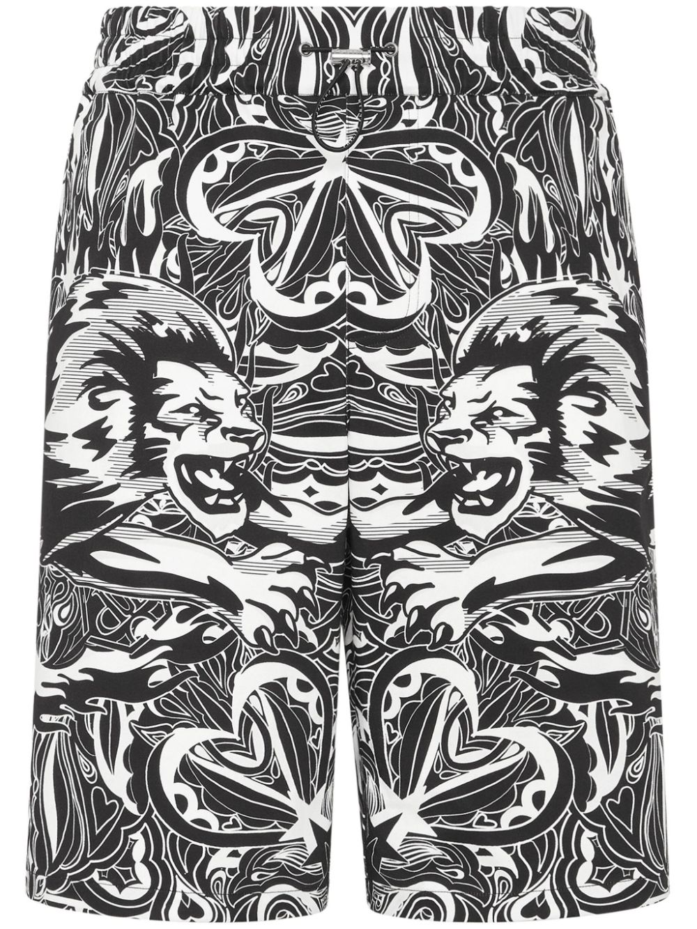 Philipp Plein Shorts mit Tribal Circus-Print - Schwarz von Philipp Plein